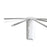 Wall Mount Clothes Drying Rack Laundry Hangers Dryer Rack for Bathroom Indoor White Aluminum Pole