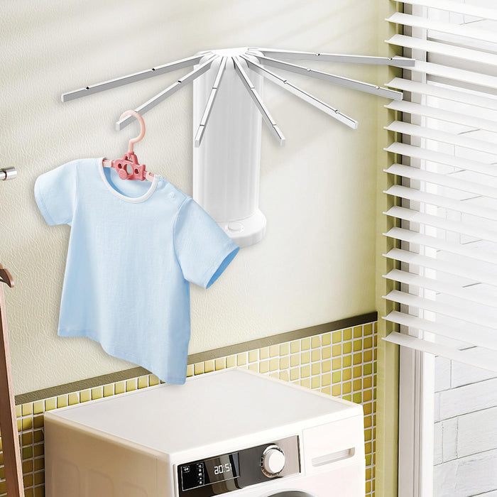 Wall Mounted Clothes Drying Rack Hanging for Indoor Daily Family Use Bedroom Aluminum Alloy