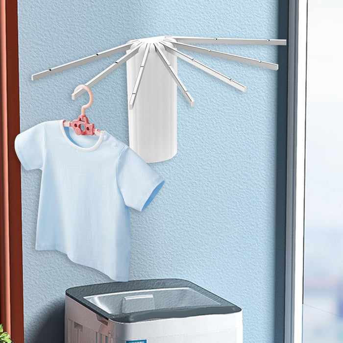 Wall Mounted Clothes Drying Rack Hanging Laundry Rack for Home Bedroom Patio Aluminum Alloy