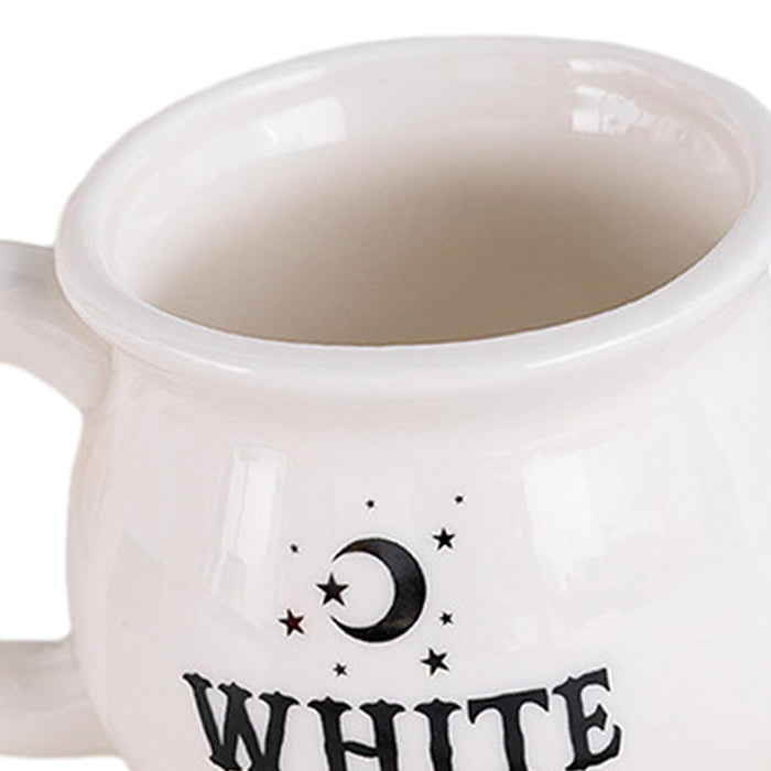 Witch Ceramic Mug with Handle Halloween Coffee Mug for Halloween Milk Cereal White