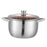 Stainless Steel Stockpot Dual Handle Kitchen Cooking Pot for Eggs Sauce Meat 23.5cm