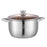 Stainless Steel Stockpot Dual Handle Kitchen Cooking Pot for Eggs Sauce Meat 23.5cm