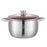 Stainless Steel Stockpot Dual Handle Kitchen Cooking Pot for Eggs Sauce Meat 25.5cm