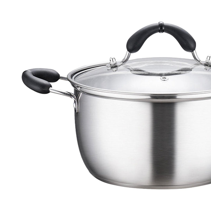 Stainless Steel Stockpot with Cover Soup Pot Nonstick Soup Pasta Canning Pot Large