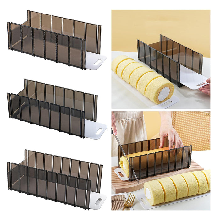 Swiss Roll Cutting Mold Layering Tool Divider Food Grade Dough Pastry Cutter 6 Slices 4cm