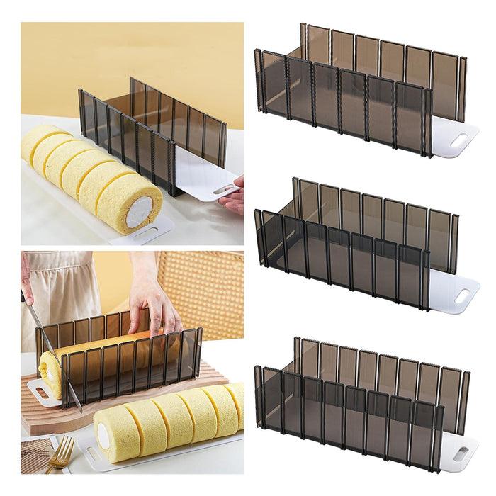 Swiss Roll Cutting Mold Layering Tool Divider Food Grade Dough Pastry Cutter 6 Slices 4cm