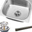 Undermount Single Bowl Kitchen Restaurant Hotel Bar Easily Drain Workstation 42x36cm