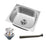 Undermount Single Bowl Kitchen Restaurant Hotel Bar Easily Drain Workstation 42x36cm