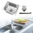 Undermount Single Bowl Kitchen Restaurant Hotel Bar Easily Drain Workstation 42x36cm