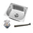 Undermount Single Bowl Kitchen Restaurant Hotel Bar Easily Drain Workstation 38x33cm