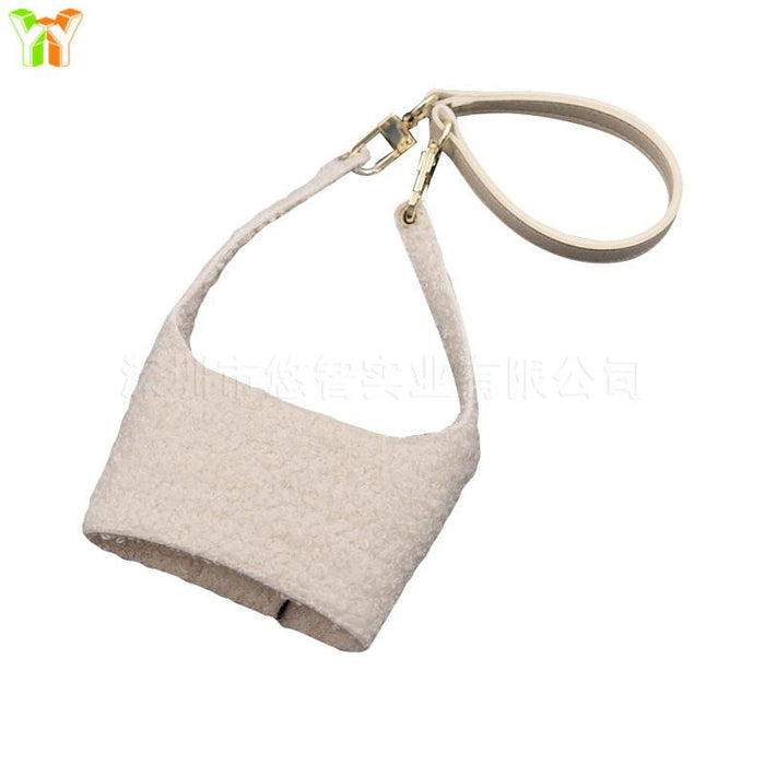 Water Drink Bottle Strap Retro Outdoor Hiking Camping Tumbler Carrier Holder Khaki