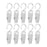 10Pcs Swivel Laundry Clips Portable Travel Clothes Pins for Pants Socks Hats White