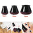 12Pcs Chair Leg Floor Protector with Felt AntiSlip Thickening Chair Leg Caps Small