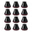 12Pcs Chair Leg Floor Protector with Felt AntiSlip Thickening Chair Leg Caps Medium