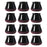 12Pcs Chair Leg Floor Protector with Felt AntiSlip Thickening Chair Leg Caps Large