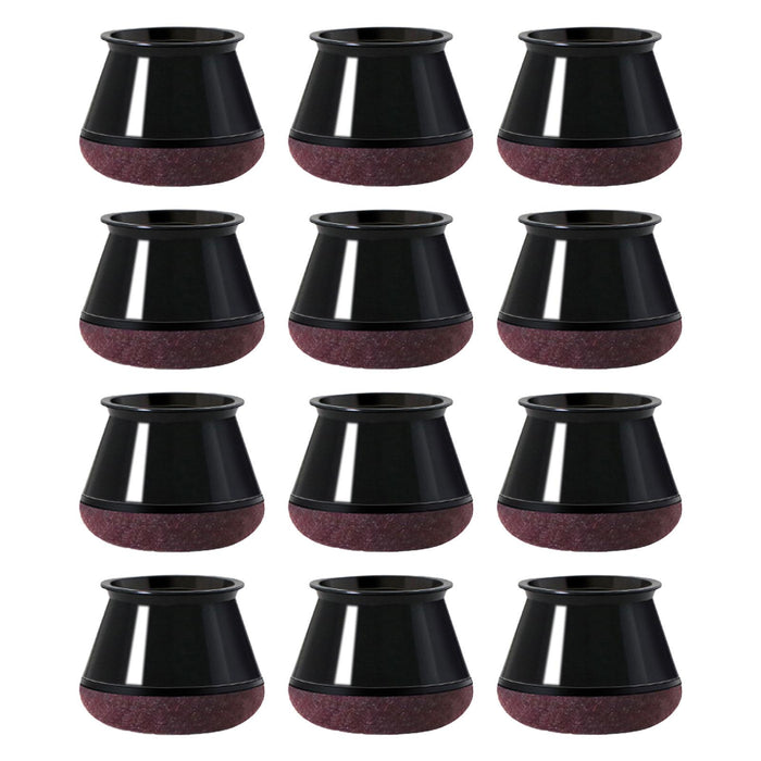 12Pcs Chair Leg Floor Protector with Felt AntiSlip Thickening Chair Leg Caps Large