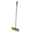 2 in 1 Scrape Brush Tile Scrub Brush Floor Scrubber Brush for Cleaning Patio Green