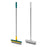 2 in 1 Scrape Brush Tile Scrub Brush Floor Scrubber Brush for Cleaning Patio Green