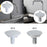 4 Pieces Kitchen Sink Tap Hole Cover Blanking Plug for Hotel Kitchen Bathtub White