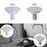 4 Pieces Kitchen Sink Tap Hole Cover Blanking Plug for Hotel Kitchen Bathtub White