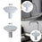 4 Pieces Kitchen Sink Tap Hole Cover Blanking Plug for Hotel Kitchen Bathtub White