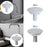 4 Pieces Kitchen Sink Tap Hole Cover Blanking Plug for Hotel Kitchen Bathtub White