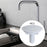 4 Pieces Kitchen Sink Tap Hole Cover Blanking Plug for Hotel Kitchen Bathtub White