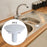 4 Pieces Kitchen Sink Tap Hole Cover Blanking Plug for Hotel Kitchen Bathtub White