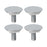 4 Pieces Kitchen Sink Tap Hole Cover Blanking Plug for Hotel Kitchen Bathtub Argent