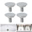 4 Pieces Kitchen Sink Tap Hole Cover Blanking Plug for Hotel Kitchen Bathtub Argent