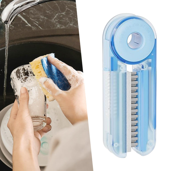 Tiny Bottle Cup Lid Brush Crevice Cleaning Brush for Water Bottles Cups Mugs Blue