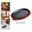 Steak Fry Plate Nonstick Oval Shape Teppanyaki Grill Pan for Kitchen Cooking 8inch