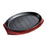 Steak Fry Plate Nonstick Oval Shape Teppanyaki Grill Pan for Kitchen Cooking 8inch