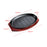 Steak Fry Plate Nonstick Oval Shape Teppanyaki Grill Pan for Kitchen Cooking 10inch