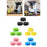 3Pcs Silicone Case for TM6 Switch Durable Accessory Silicone Protective Case Black