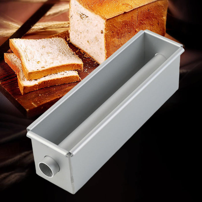 Toast Loaf Pan with Hollow Aluminum Alloy Baking Bread Pan Cake Pan Loaf Pan 100g dough ROUND