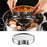 Stainless Steel Steamer Basket Multiuse Fan Shaped for Rice Vegetables Meats With Lid