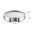 Stainless Steel Steamer Basket Multiuse Fan Shaped for Rice Vegetables Meats With Lid