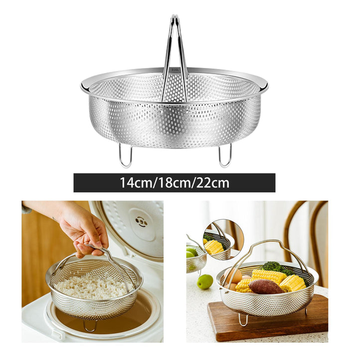 Stainless Steel Steamer Basket Metal Steamer Basket for Chicken Dumpling Bun