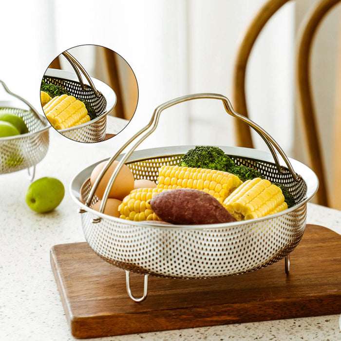 Stainless Steel Steamer Basket Metal Steamer Basket for Chicken Dumpling Bun