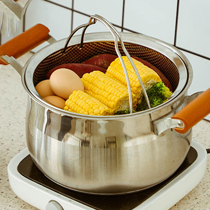 Stainless Steel Steamer Basket Metal Steamer Basket for Chicken Dumpling Bun