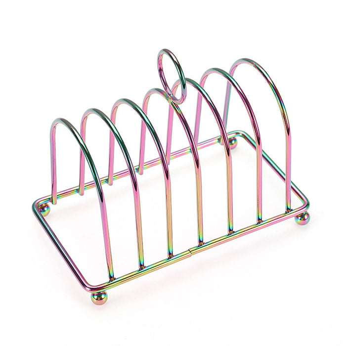 Toast Rack Holder Portable Countertop Decoration Bread Stand Bread Loaf Stand Multicolour