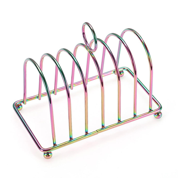 Toast Rack Holder Portable Countertop Decoration Bread Stand Bread Loaf Stand Multicolour