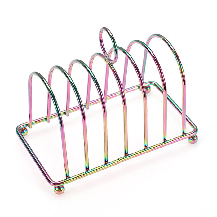 Toast Rack Holder Portable Countertop Decoration Bread Stand Bread Loaf Stand Multicolour