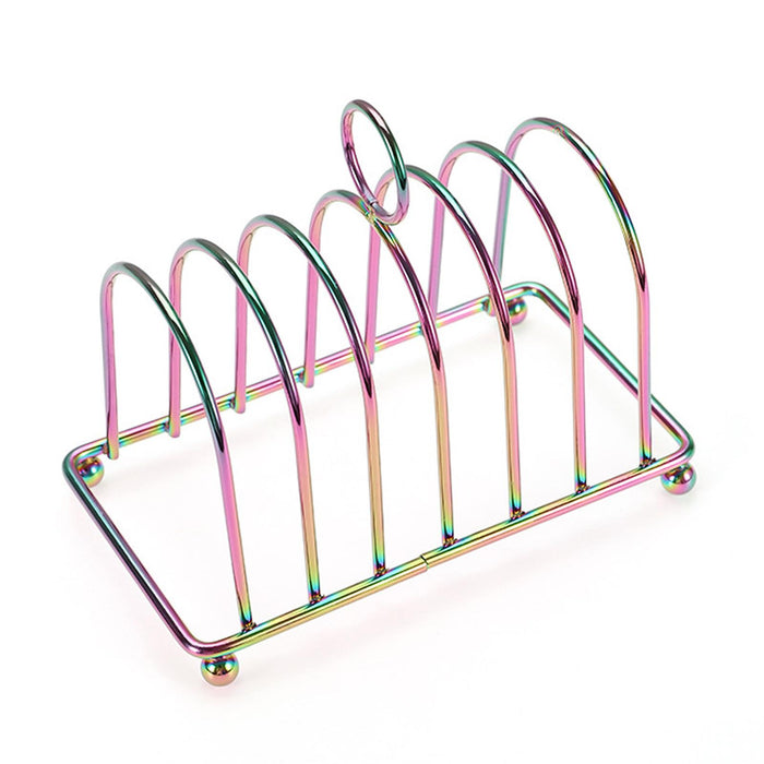 Toast Rack Holder Portable Countertop Decoration Bread Stand Bread Loaf Stand Multicolour