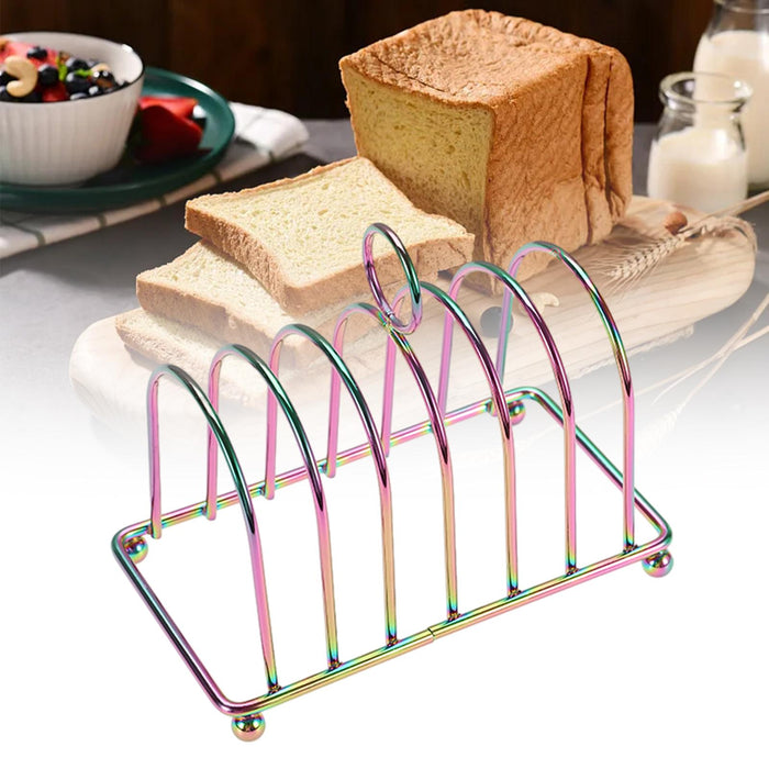 Toast Rack Holder Portable Countertop Decoration Bread Stand Bread Loaf Stand Multicolour