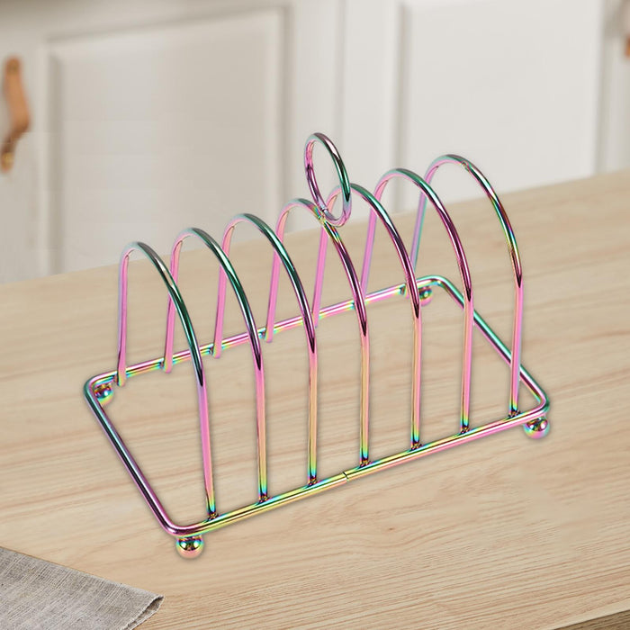 Toast Rack Holder Portable Countertop Decoration Bread Stand Bread Loaf Stand Multicolour