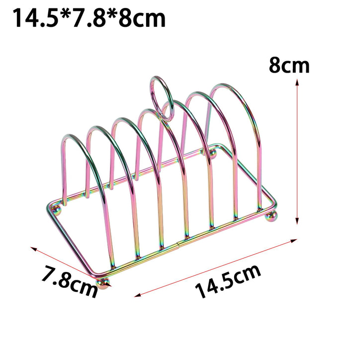 Toast Rack Holder Portable Countertop Decoration Bread Stand Bread Loaf Stand Multicolour