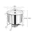 Stock Pot Round with Lid Hotpot Pot for Party Restaurant Pasta, Noodles, Egg without Handle