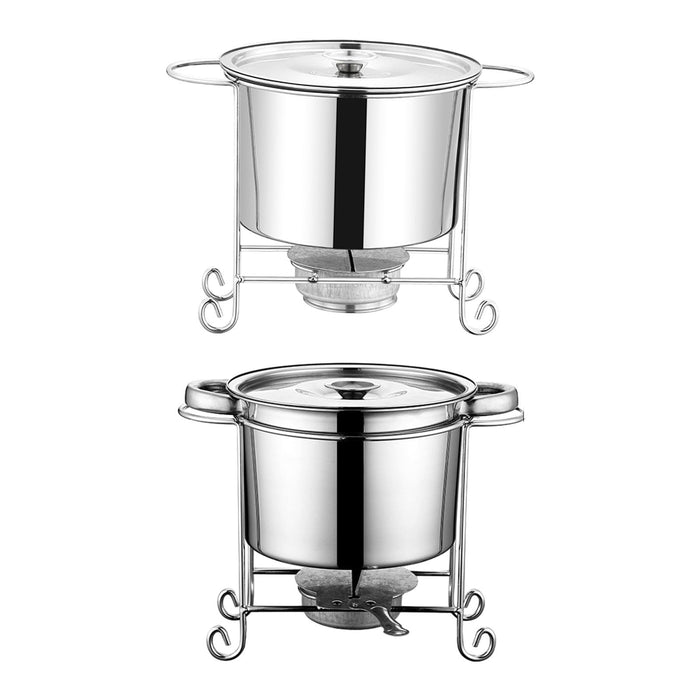 Stock Pot Round with Lid Hotpot Pot for Party Restaurant Pasta, Noodles, Egg without Handle